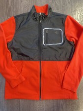 The North Face Boys Denali Fleece Red Black Full Zip Jacket XL 18-20