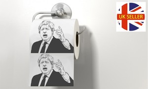 Boris Johnson Face Printed Toilet Paper Butt Wipes Novelty Fun Gift Brexit Tory Ebay
