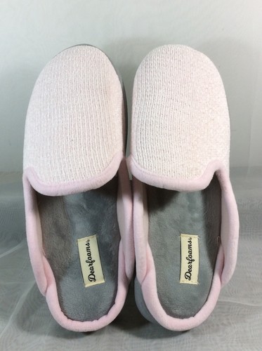 Dearfoams Slippers Light Pink No Sweat Comfort Shoes L 7-8 | eBay