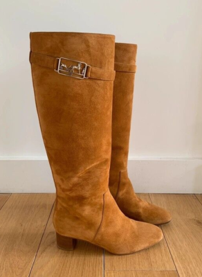 Hermès boots camel suede GOAT LEATHER VERSAILLES Size FR 36  display picture 3