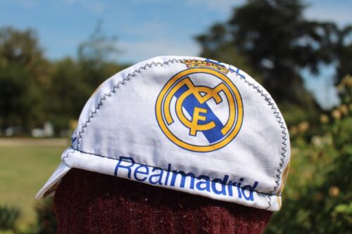 cycling cap CLUB REALMADRID 100% COTTON HANDMADE IN USA  S M L  - Picture 1 of 11