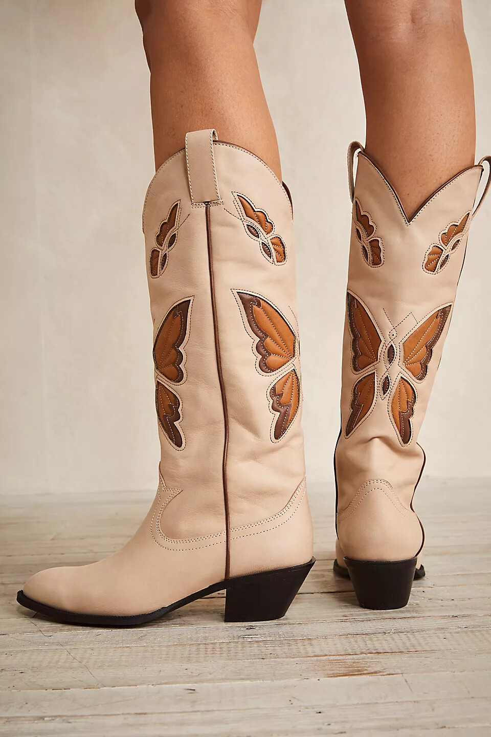 FREE PEOPLE 9.5 MARIPOSA BOOTS TALL 