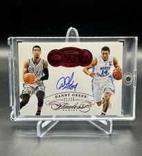2014-15 Panini Flawless Danny Green Now And Then On Card Auto /15 Ruby NT-DG