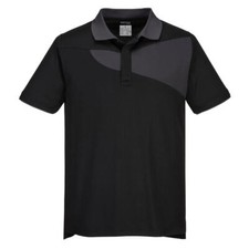 Image of Portwest Mens Polo Shirt Cotton Moisture Wicking Workwear Uniform Summer Top