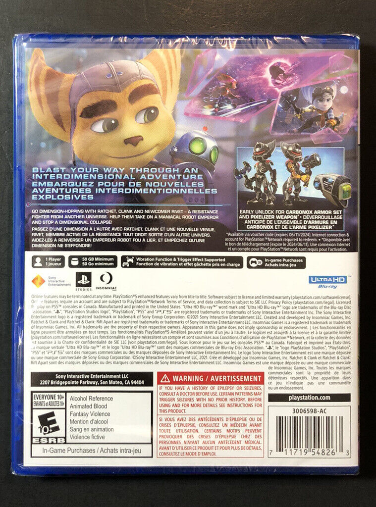 Ratchet & Clank Rift Apart [ Launch Edition ] (PS5) NEW