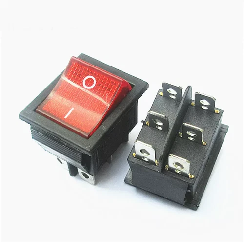 KCD4 Schiffstyp Wippschalter Schalter Reset 4/6 Pin 2/3-Position 16A 250VAC - Picture 15 of 28