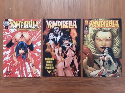 Vampirella Monthly #1 1996, #1 1997, #10 1998, Harris Comics, Commemorative