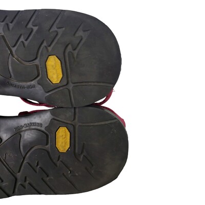 Chaco ZX1 Burgundy Hiking Gecko Lizard Logo Sandals Sz 7 | eBay