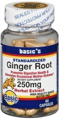 SM Basic's Ginger Root 250mg Cap 60 ct (3 Pack)