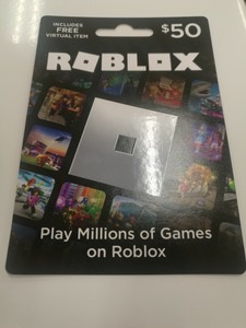 $50 Roblox gift card Physical Card Roblox Giftcard (1X$50 ...