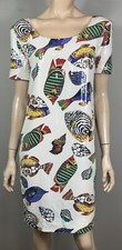Vintage Albert Nipon Silk Tropical Fish Sequin Dress - New With Tags