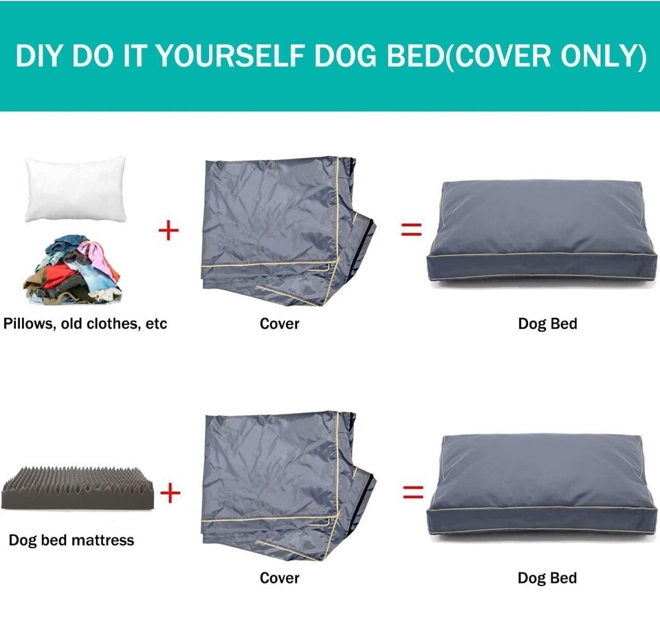 dog-bed-cover-36l-x-27w-x-4h-inch-dog-bed-cushion-cover-washable-ebay