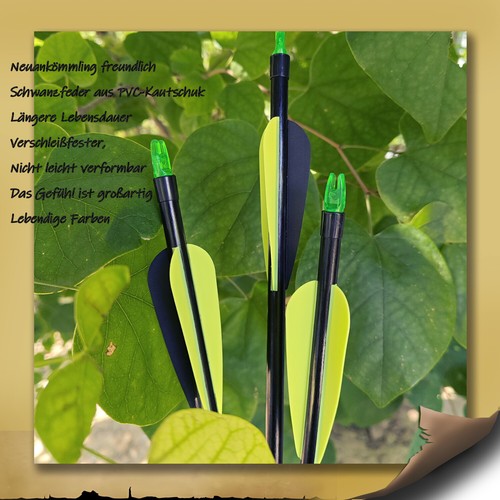 12Pcs Fiberglass Arrow 30" Feild Tips Archery Train Exercise Nocks Spine 500 - Picture 5 of 15