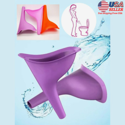 Women Silicone Urinal Standing Freedom Pee Funnel Travel & Outdoor Pregnant Womn