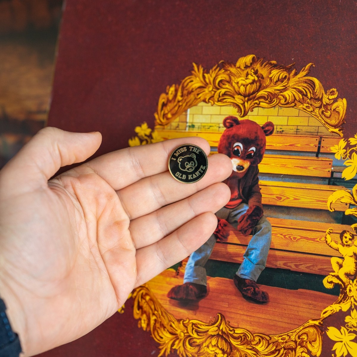 Kanye West Pin Brooch Label 