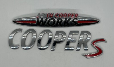2009 - 2022 MINI COOPER JOHN COOPER WORKS COOPER S REAR EMBLEM LOGO BADGE SYMBOL
