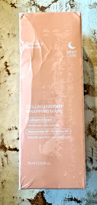 Collagen Overnight Wrapping Peel Off Facial Mask Night Skin Care-Sealed 2.53 oz