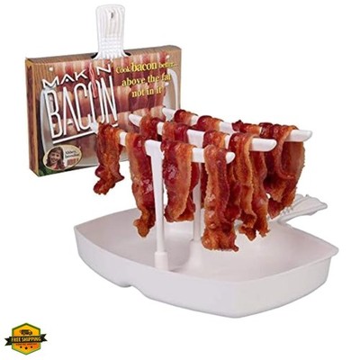 The  Microwave Bacon Dish - Makes Crispy Bacon in Minutes - Simple, Quick, an...