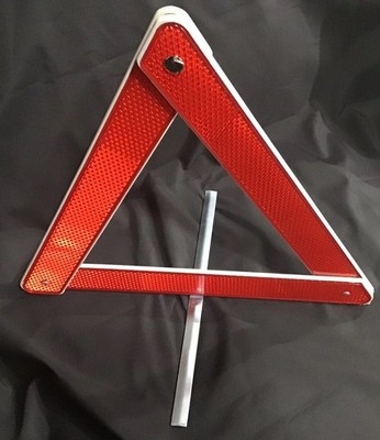 Folding reflective warning triangle