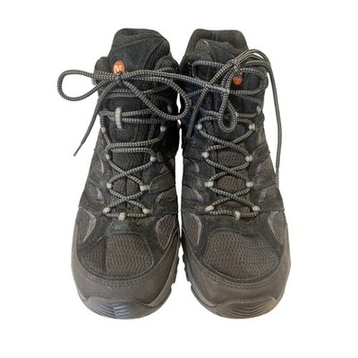 Merrell Moab 3 hiking boots Sz 12 W Black Night Vibram outsole Mint Trails