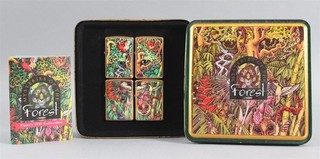 UNUSED Vintage 1995 Mysteries of the Forest ZIPPO Puzzle Lighter Collection Set