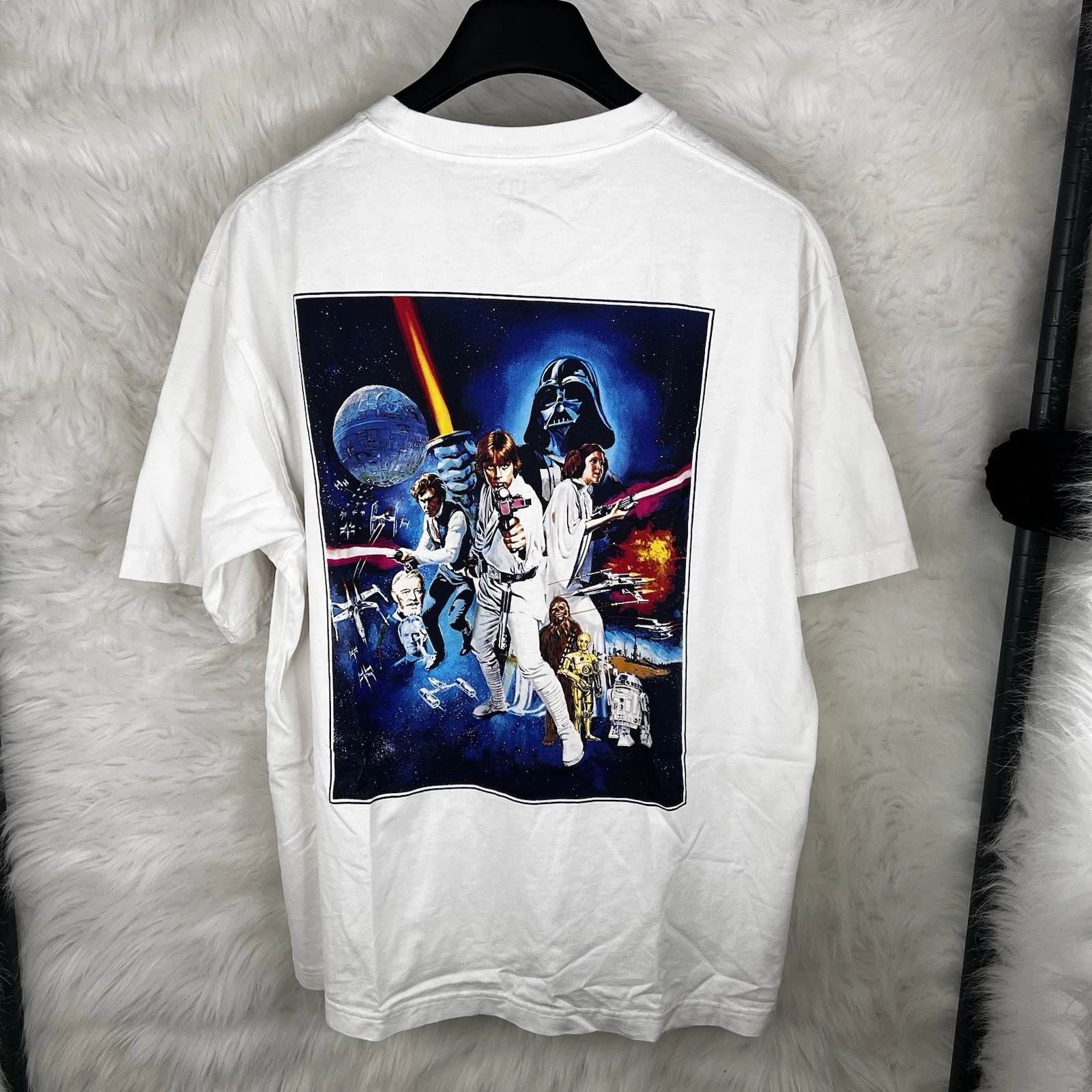 Uniqlo UT Star Wars Graphic T-Shirt Mens L White Kosuke Kawamura Print