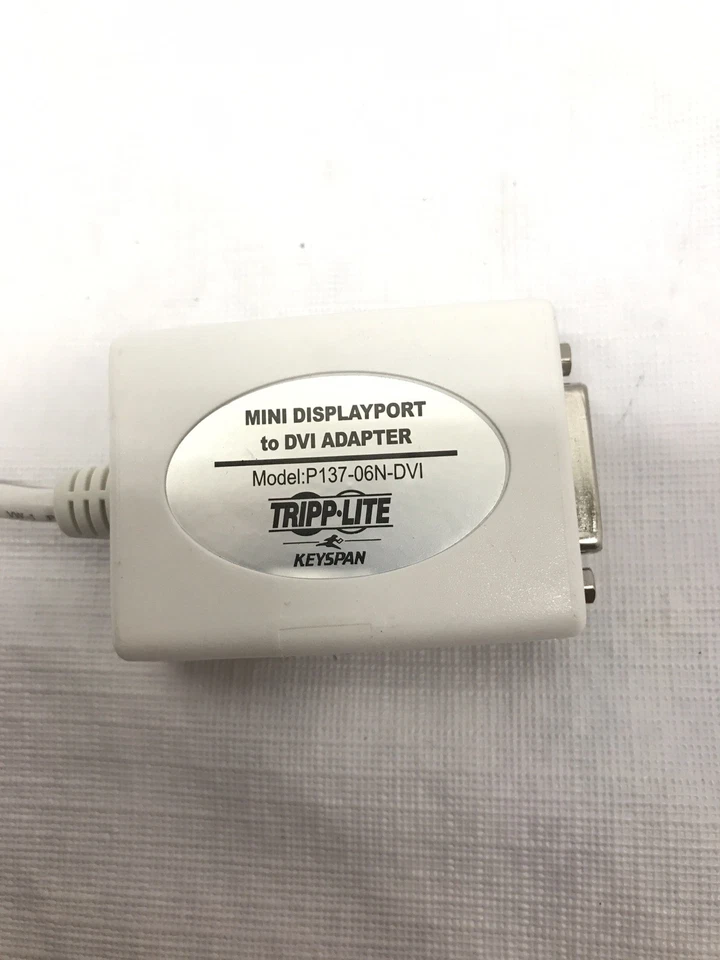 TRIPP LITE Mini Display Port 1.2 to DVI Adapter Model: P137-06N-DVI-V2 - Image 2 of 3