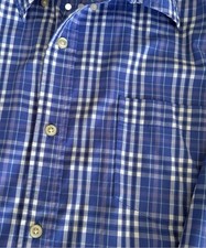 Chaps Mens Classic-Fit Performance Button-Down Shirt Blue Plaid M NWT AA11 -7