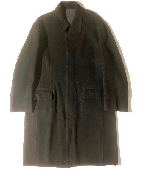 New MALO Mens Grey Double Faced Cashmere Wool Coat sz 42 US 52 It Handmade Italy - Image 2 of 4