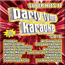 Party Tyme Karaoke - Super Hits 17 16-song CD G 