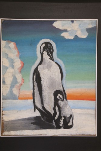 Fausto Repetti Ölgemälde Tafel Futurismus Pinguine 40er 50er Avantgarde - Bild 6 von 24
