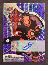 21-22 UPPER DECK ALLURE PURPLE DIAMOND AUTO J. BERNARD-DOCKER RC #128 09/10 MINT