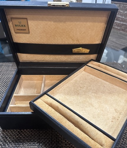 Original Rolex PRESIDENT Uhr & Schmuckkästchen Etui mit Schlüssel ~ 51.00.01