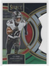 #109 Clark Phillips III 2023 Select Black and Green Prizm Die Cut RC Atlanta