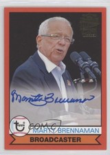 2017 Topps Archives Fan Favorite 1979 Soft Red 23/25 Marty Brennaman Auto 0ui5