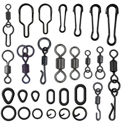 Karpfenangeln Wirbel Clips Links & Rig Ringe - mehrere Stile & Größen - UK POST