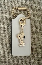 Genuine Coach 2  Chalk Leather HangTag  Peanuts Snoopy Hugs Woodstock Charm New
