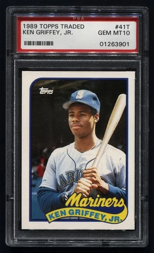 TT 1989 TOPPS TRADED KEN GRIFFEY, JR. MARINERS CARD # 41T  PSA GEM MT 10