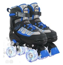 Nattork Adjustable Youth Roller Skates Light Up Wheels Unisex