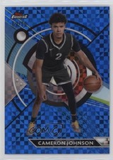 2023 Topps Finest Common Blue Checkerboard Refractor 69/99 Cameron Johnson 0kb5