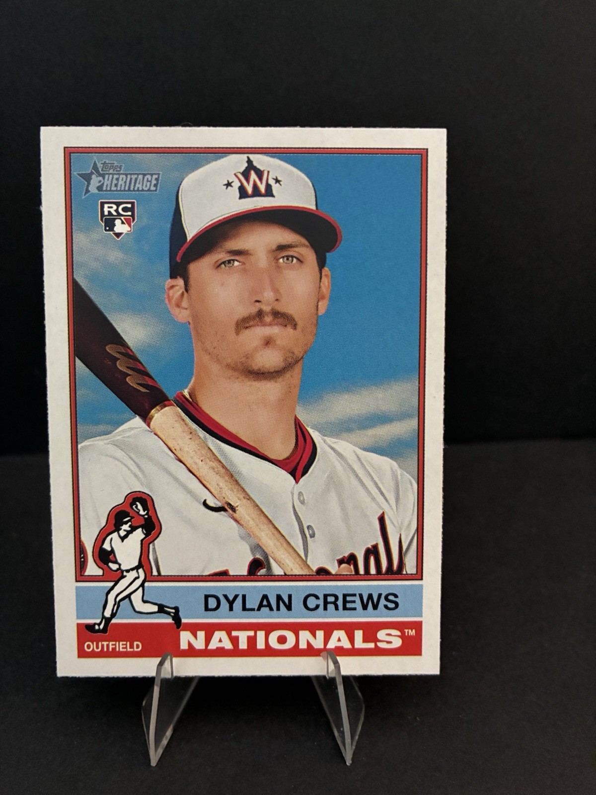 2025 Topps Heritage - Flipped Bat Variation Dylan Crews #247 (RC)