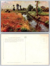 Poppy Field France Painting by Herman Hartwich - Frank G. Hart Postcard