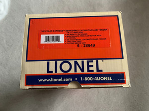 LIONEL 6-28649 POLAR EXPRESS 2-8-4 STEAM 1225 LOCOMOTIVE & TENDER (with box)