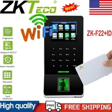 ZKTeco F22 ID WiFi TCP Biometric Fingerprint System Door Access Time Attendance