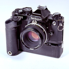 Nikon FM2 35mm SLR Camera Black Titanium Shutter, MD12 Winder, 50mm Nikkor f1.8