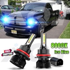 For Dodge Ram 1500 2002-2005 Led Headlight Kit 8000k Blue Bulbs Hilow Beam