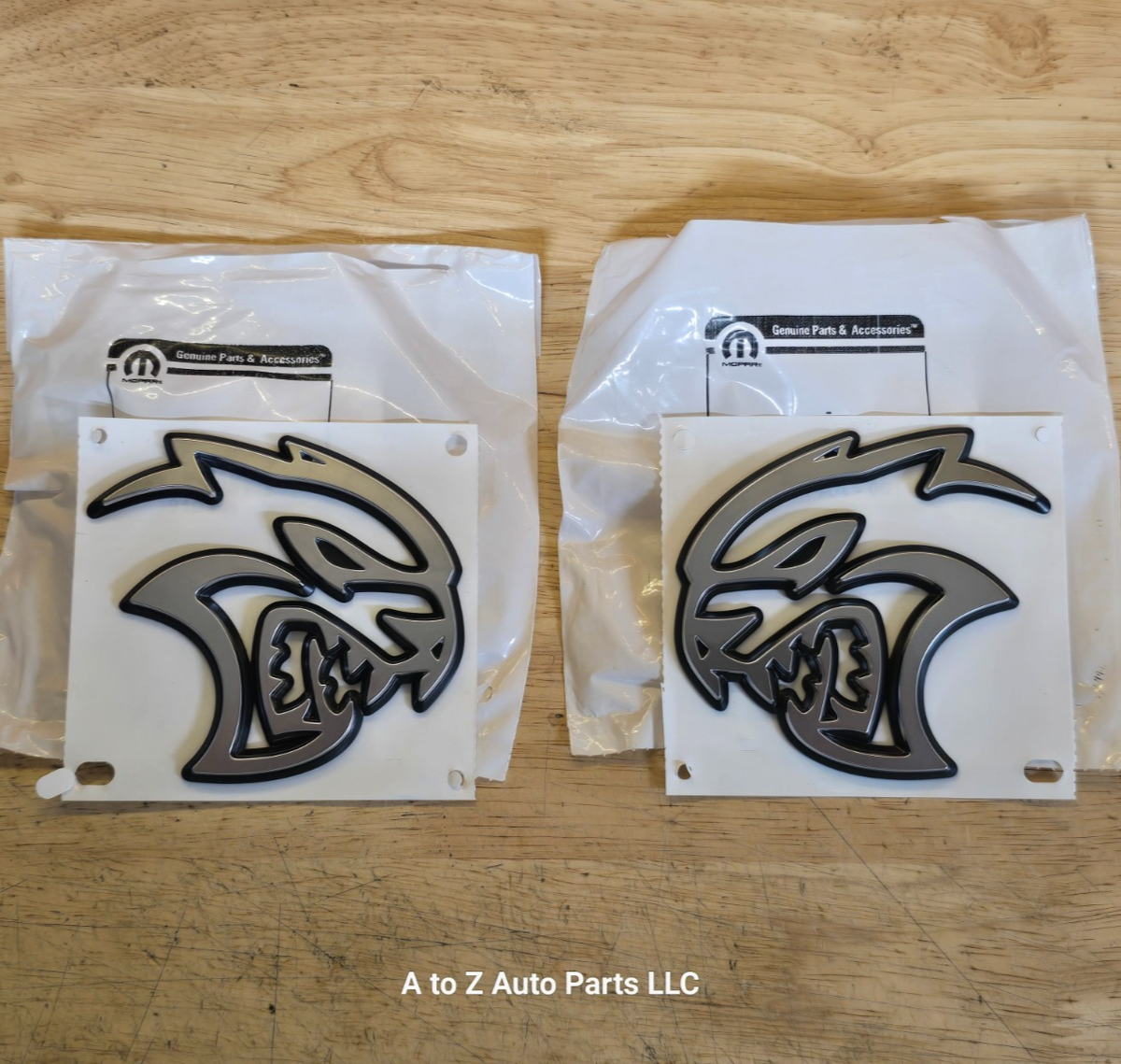 NEW 2021-2026 Dodge Durango Hellcat Large Silver Fender Logo