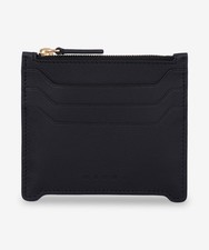 Marni Leather Zipper Card Holder - Black