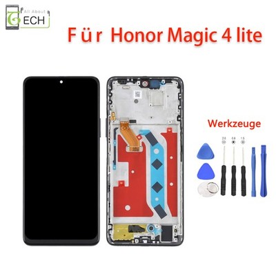 Für Honor Magic 4 Lite 5G LCD Display mit Rahmen Touchscreen Bildschirm Ersa...