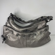 Elliott Lucca Silver Metallic Soft Leather Pu...